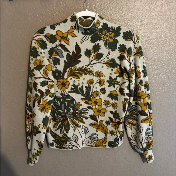 Floral mock neck sweater - Picture 6 of 12